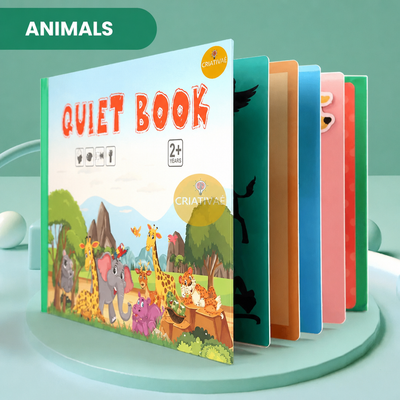 QuietBook Animals theme – interactive velcro pages