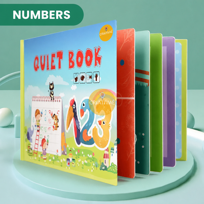 QuietBook Numbers theme – interactive velcro pages