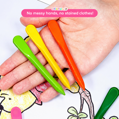 Clean Crayons Criativae - Mess Free Triangle Crayons for Kids