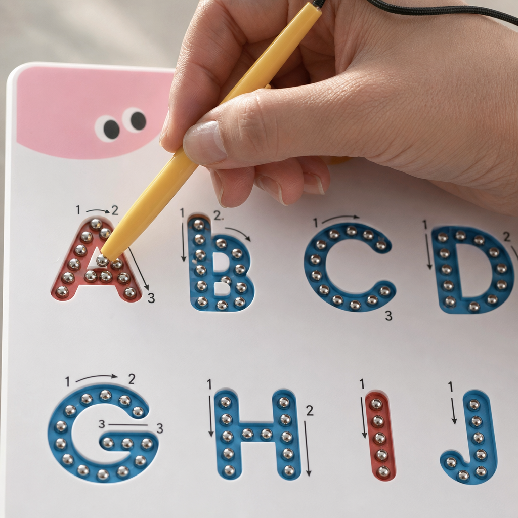 ABC Tracing Board Criativae - Double-Sided Magnetic Letter Tracing Board