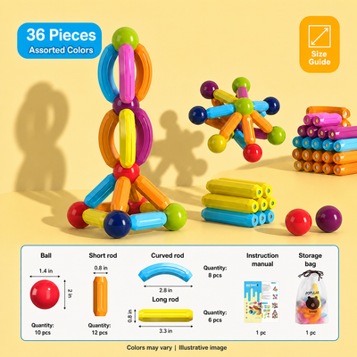 Magna Kids Criativae - Magnetic Sticks and Balls Building Set