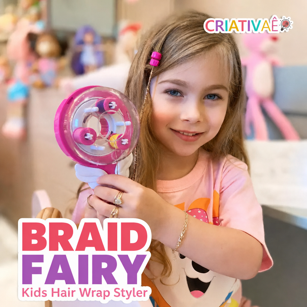 Braid Fairy Criativae - Kids Hair Wrap Styler With Colored Thread