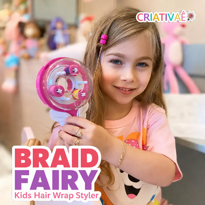 Braid Fairy Criativae - Kids Hair Wrap Styler With Colored Thread