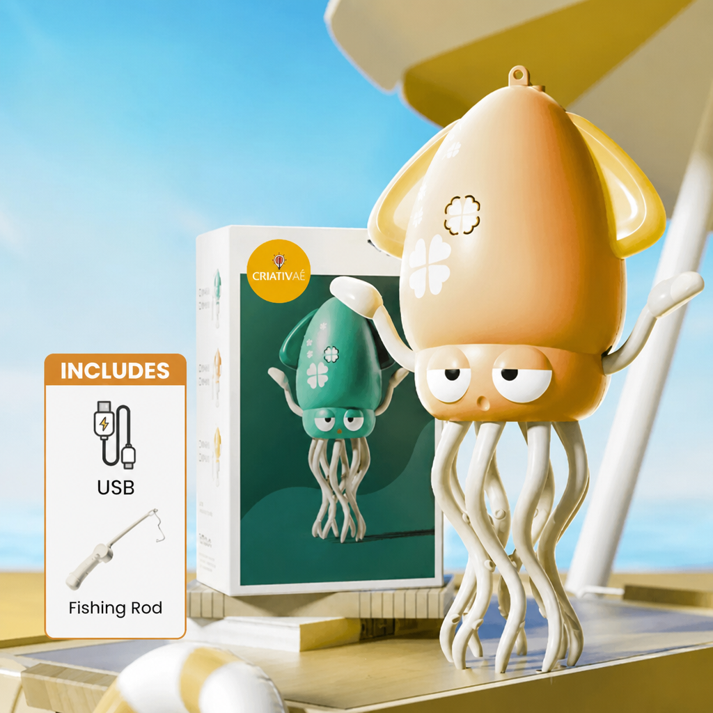 Lulita Pop Criativaê - Walking, Dancing Light-Up Squid Toy