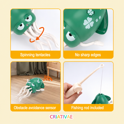 Lulita Pop Criativaê - Walking, Dancing Light-Up Squid Toy