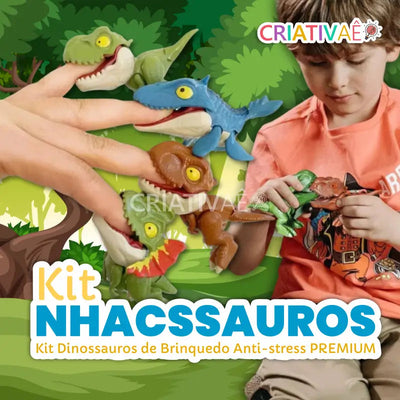Snappysaurus Criativae - Fidget Dinosaurs with Snapping Jaws
