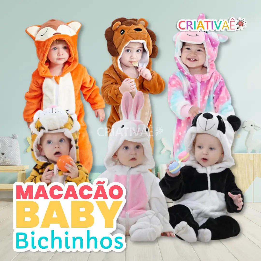 Cuddle Friends Criativae - Plush Animal Hooded Baby Onesie