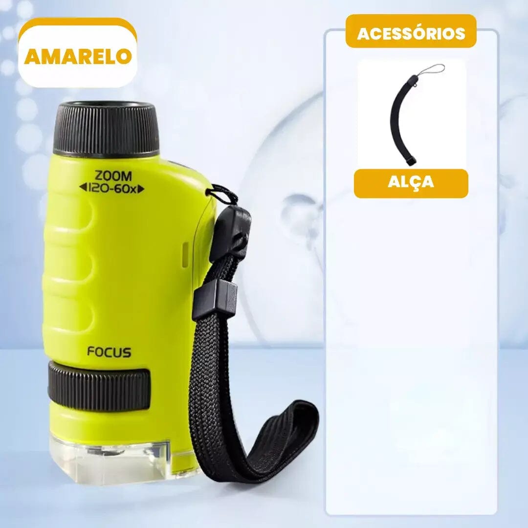 Microscopic Criativae - Portable Kids Microscope with 120x Zoom