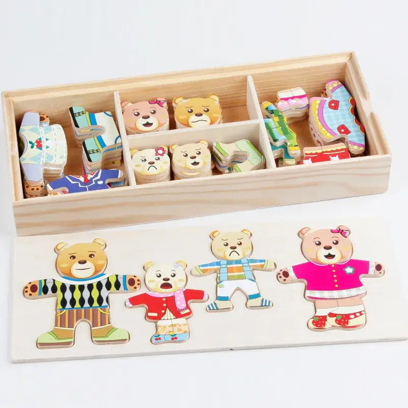 Animal Mix Criativae - 72 Piece Wooden Puzzle Kids Mix and Match