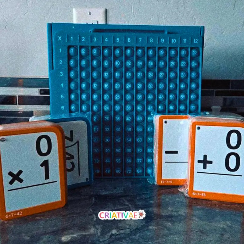 Pop It Math Kit Criativaê - Fractions and Operations Interactive Kit