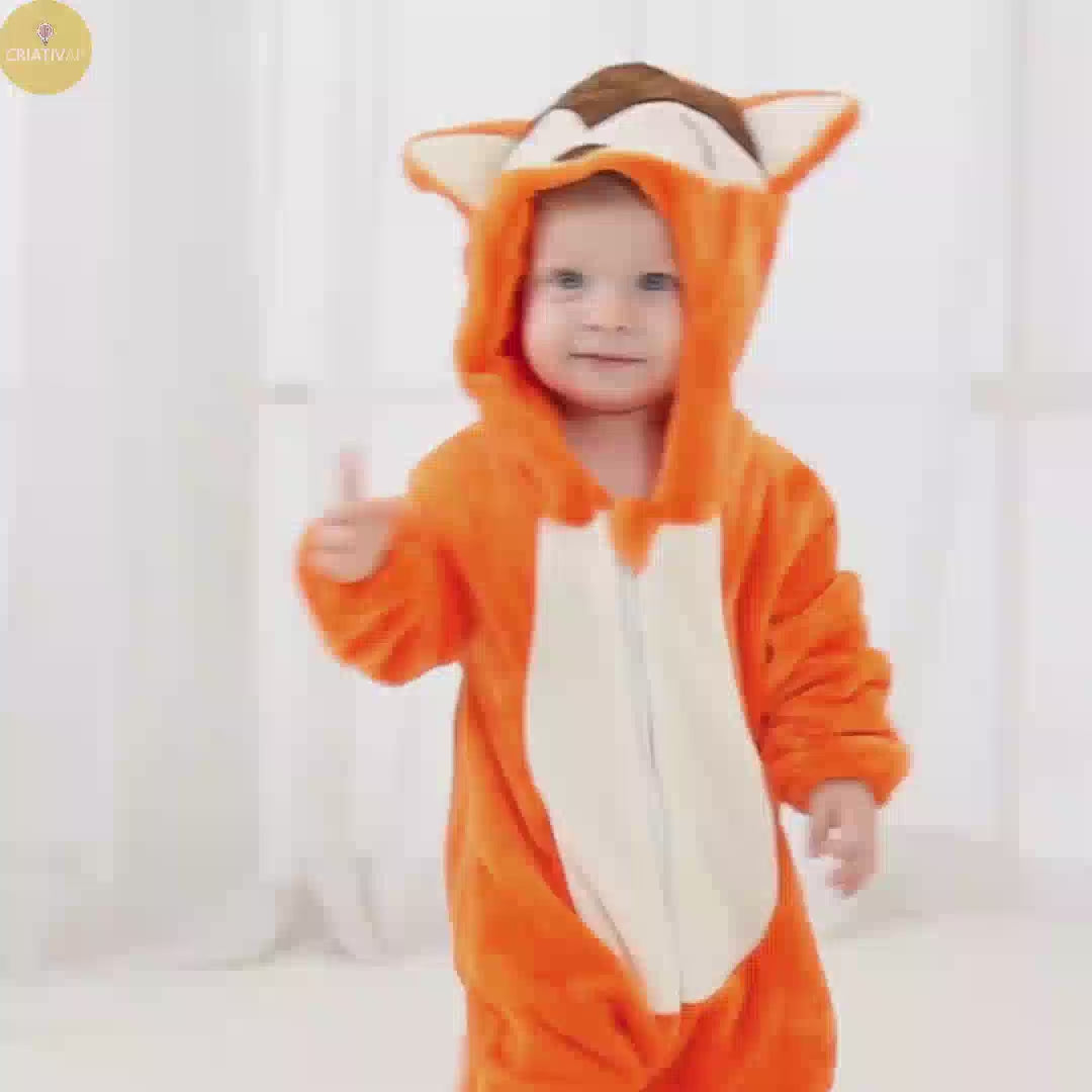 Cuddle Friends Criativae - Plush Animal Hooded Baby Onesie