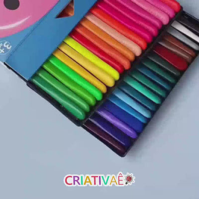 Clean Crayons Criativae - Mess Free Triangle Crayons for Kids
