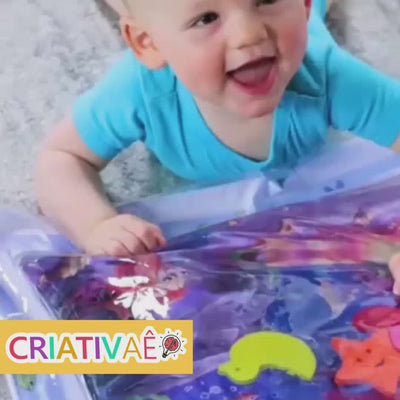 Water Play Mat Criativae - Inflatable Tummy Time Sensory Mat