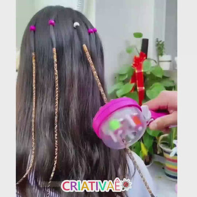 Braid Fairy Criativae - Kids Hair Wrap Styler With Colored Thread