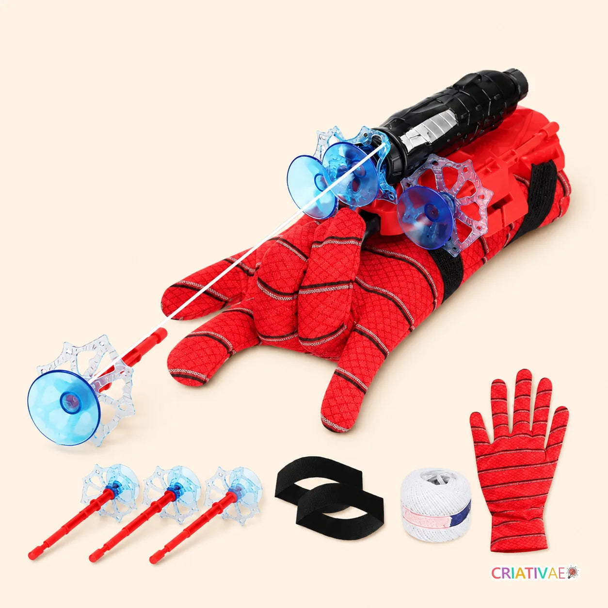 Spider Shot Criativae - Web Launcher With Suction Cup Darts