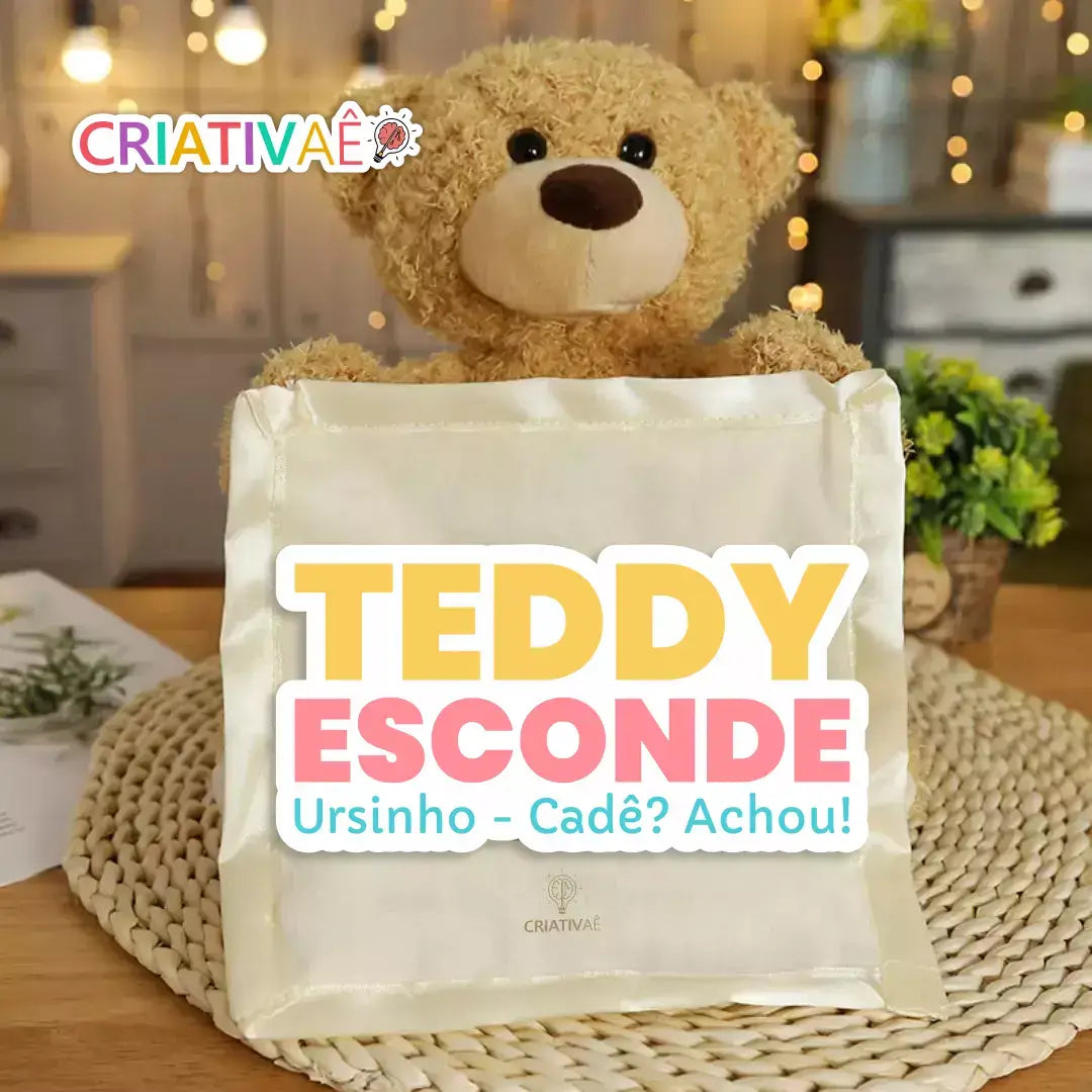Peekaboo Teddy Criativae - Plush Bear That Plays Peekaboo With Your Baby